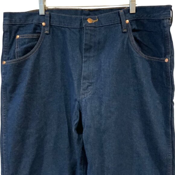 Wrangler Cowboy Cut Mens Relaxed Fit Jeans Size 40 X 30 Cotton Dark Wash Denim - Picture 4 of 8